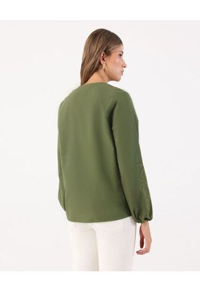 Blusa  Para Mujer Manga Larga Color Verde Marca Patprimo #30123616