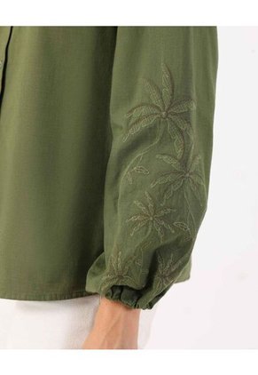 Blusa  Para Mujer Manga Larga Color Verde Marca Patprimo #30123616