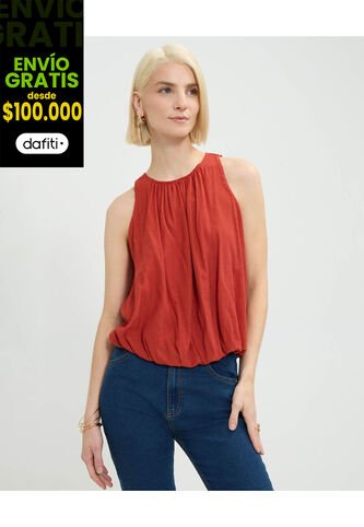 Blusa Para Mujer Manga Sisa Color Naranja Marca Patprimo #30123528 Patprimo