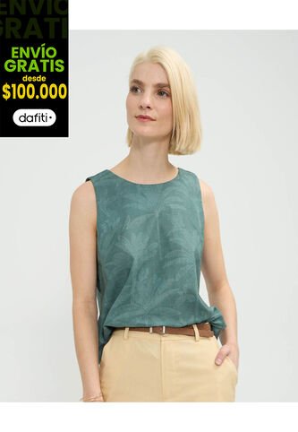 Blusa Para Mujer Manga Sisa Color Verde Marca Patprimo #30123499 Patprimo