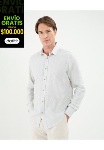 Camisa Para Hombre Manga Corta Sin Bolsillo Cuello Casual C Color Verde Marca Patprimo #44013119 Patprimo