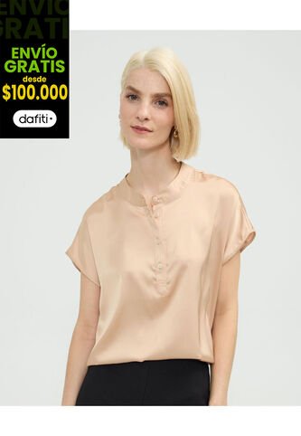 Blusa Para Mujer Manga Corta Color Rosa Marca Patprimo #30123477 Patprimo