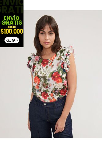 Blusa Para Mujer Manga Sisa Color Verde Marca Patprimo #30123296 Patprimo