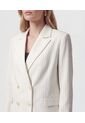 Blazer Cruzado De Doble Botonadura   Para Mujer Blanco Patprimo de Patprimo