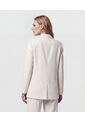 Blazer Cruzado De Doble Botonadura   Para Mujer Blanco Patprimo de Patprimo
