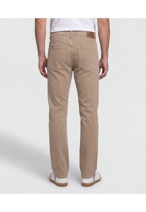 Jeans  Regular Fit Con Cinco Bolsillos  Para Hombre Beige Patprimo