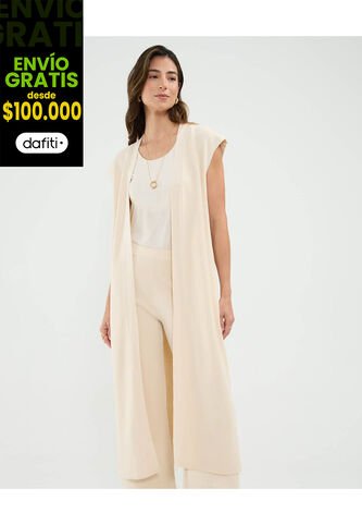 Saco Para Mujer Cardigan Color Crema Marca Patprimo #30330623 Patprimo