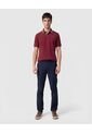 Polo Con Pechera En Contraste   Para Hombre Vino Patprimo de Patprimo
