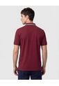 Polo Con Pechera En Contraste   Para Hombre Vino Patprimo de Patprimo