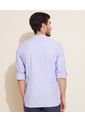 Camisa Para Hombre Manga Larga Sin Bolsillo Color Azul Claro Marca Patprimo #44012769 de Patprimo