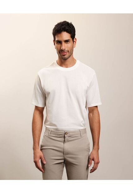 Camiseta Regular   Para Hombre Crema Patprimo
