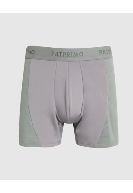 Bóxer Deportivo Con Paneles Laterales  X1 Para Hombre Gris Patprimo