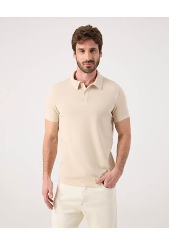 Polo Para Hombre Cuello Maquina Sin Bolsillo Color Beige Marca Patprimo #44112783 Patprimo