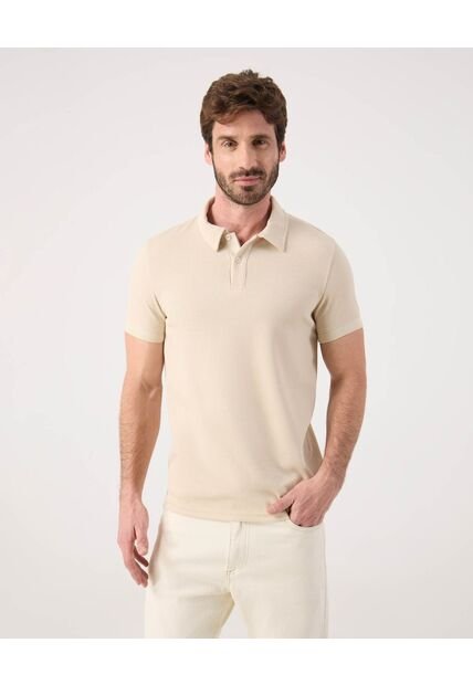 Polo Para Hombre Cuello Maquina Sin Bolsillo Color Beige Marca Patprimo #44112783
