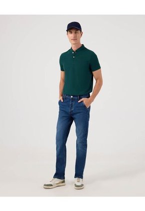 Polo Cuello Mao  Para Hombre Verde Patprimo