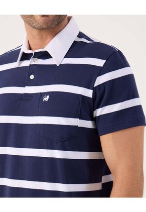Polo A Rayas   Para Hombre Azul Patprimo