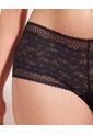Panty Cachetero En Encaje Unicolor  Para Mujer Negro Patprimo de Patprimo