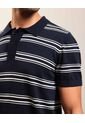 Polo De Punto A Rayas   Para Hombre Azul Patprimo de Patprimo
