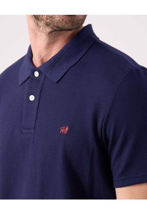 Polo Para Hombre Cuello Tejido Con Bolsillo Color Azul Marca Patprimo #44112742