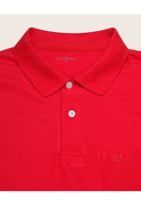 Polo Cuello Tejido Con Bolsillo Hombre Patprimo Rojo 44111313-3214