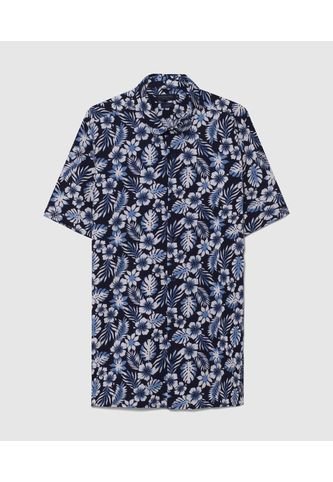 Camisa Manga Corta Sin Bolsillo Hombre Patprimo Azul 44012912-5128 Patprimo