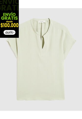 Blusa Para Mujer Manga Corta Color Verde Marca Patprimo #14121389 Patprimo