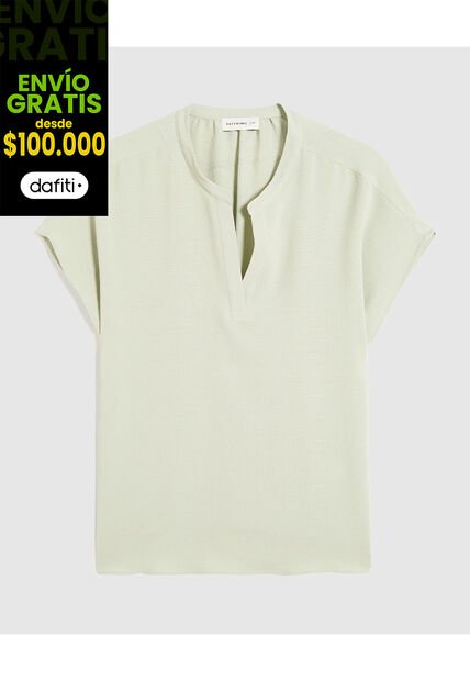 Blusa Para Mujer Manga Corta Color Verde Marca Patprimo #14121389