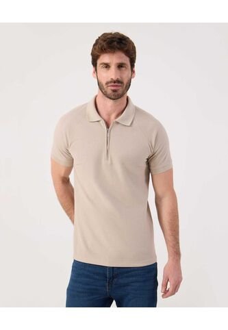 Polo Para Hombre Cuello Tejido Sin Bolsillo Color Beige Marca Patprimo #44112780 Patprimo