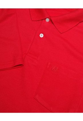 Polo Cuello Tejido Con Bolsillo Hombre Patprimo Rojo 44111313-3214