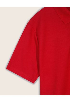 Polo Cuello Tejido Con Bolsillo Hombre Patprimo Rojo 44111313-3214