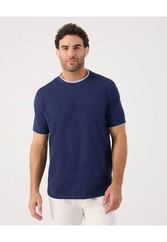 Camiseta Para Hombre Manga Corta Cuello Redondo Color Azul Marca Patprimo #44090936 Patprimo
