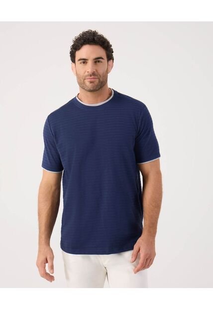 Camiseta Para Hombre Manga Corta Cuello Redondo Color Azul Marca Patprimo #44090936