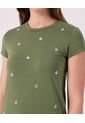 Camiseta Para Mujer Manga Corta Cuello Redondo Color Verde Marca Patprimo #30093839 de Patprimo