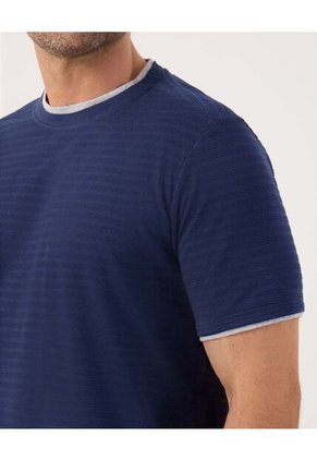 Camiseta Para Hombre Manga Corta Cuello Redondo Color Azul Marca Patprimo #44090936