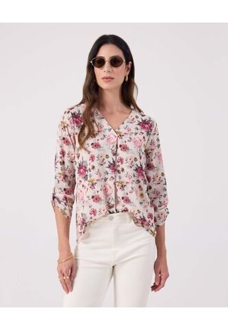 Blusa Para Mujer Manga 3/4 Color Blanco Marca Patprimo #30123649 Patprimo