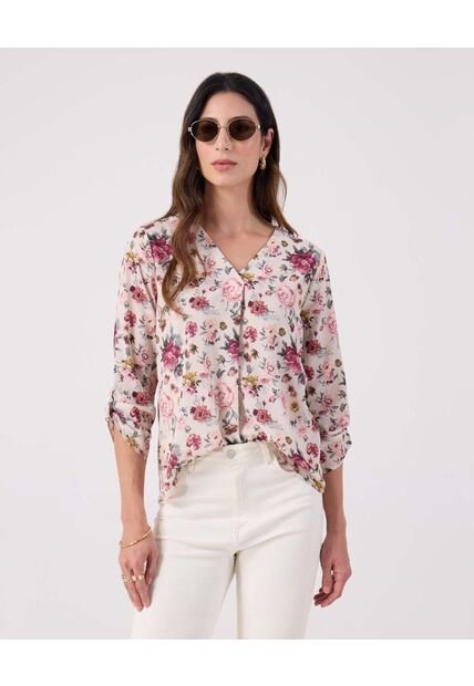 Blusa Para Mujer Manga 3/4 Color Blanco Marca Patprimo #30123649