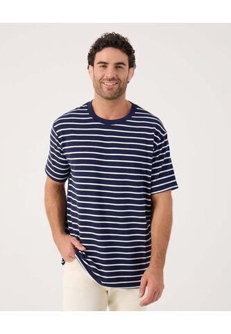 Camiseta Para Hombre Manga Corta Cuello Redondo Color Azul Marca Patprimo #44090934 Patprimo