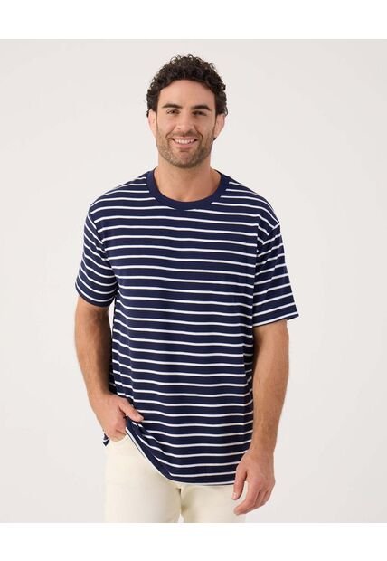 Camiseta Para Hombre Manga Corta Cuello Redondo Color Azul Marca Patprimo #44090934