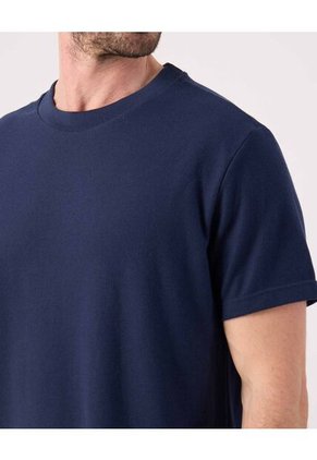 Camiseta Para Hombre Manga Corta Cuello Redondo Color Azul Marca Patprimo #44090937