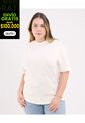 Camiseta Para Mujer Manga Corta Cuello Redondo Color Crema Marca Patprimo #14091425 de Patprimo