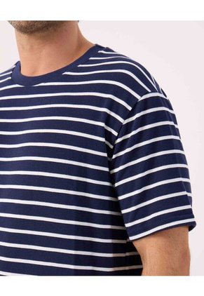 Camiseta Para Hombre Manga Corta Cuello Redondo Color Azul Marca Patprimo #44090934