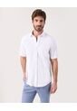 Camisa Para Hombre Manga Corta Sin Bolsillo Cuello Casual M Color Blanco Marca Patprimo #44013178 de Patprimo