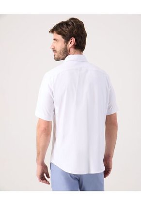 Camisa Para Hombre Manga Corta Sin Bolsillo Cuello Casual M Color Blanco Marca Patprimo #44013178