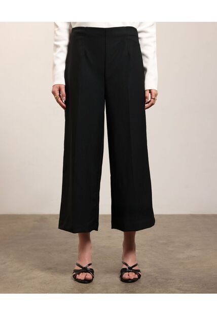 Pantalón Culotte Casual  Para Mujer Negro Patprimo