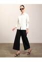 Pantalón Culotte Casual  Para Mujer Negro Patprimo de Patprimo