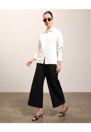 Pantalón Culotte Casual  Para Mujer Negro Patprimo