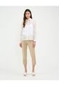 Pantalón Capri Con Taches  Para Mujer Beige Patprimo de Patprimo