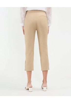 Pantalón Capri Con Taches  Para Mujer Beige Patprimo