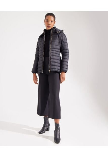 Pantalón Culotte Tiro Alto  Para Mujer Negro Patprimo