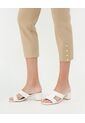 Pantalón Capri Con Taches  Para Mujer Beige Patprimo de Patprimo